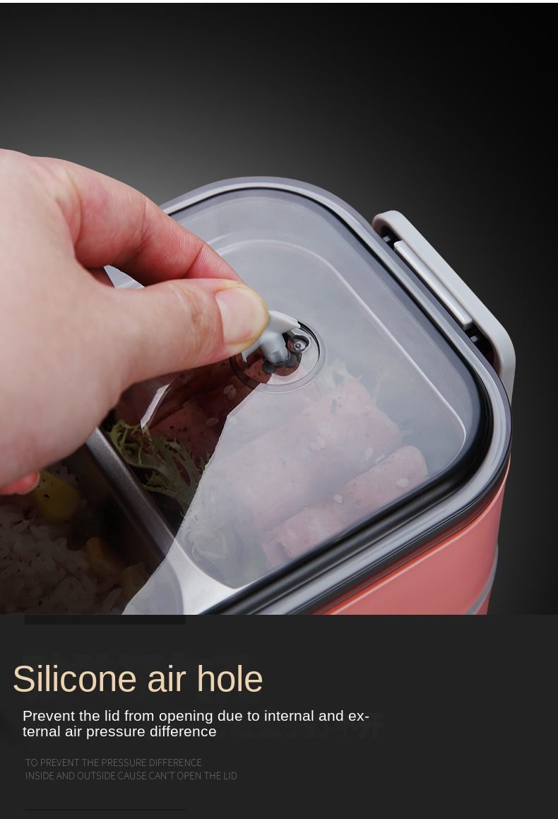 304 stainless steel lunch box for Adults Kids School Office 1/2 Layers Microwavable portable Grids bento Food Storage Containers