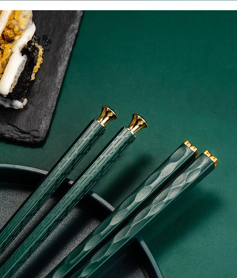5Pairs High Quality Japanese Non-Slip Chopsticks Korean Home Hotel Restaurant Portable Healthy Food Stick For Sushi Chopsticks
