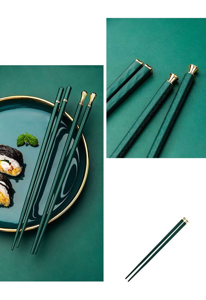 5Pairs High Quality Japanese Non-Slip Chopsticks Korean Home Hotel Restaurant Portable Healthy Food Stick For Sushi Chopsticks