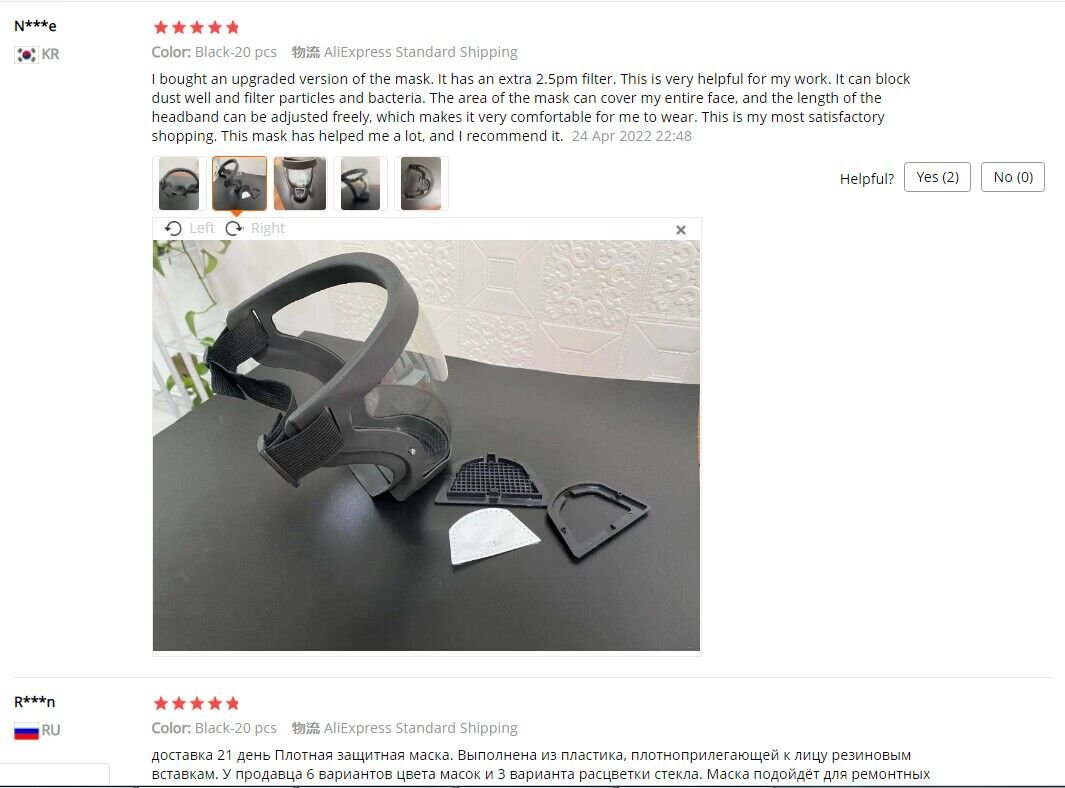 Transparent Full Face Shield Splash-proof  WindProof Anti-fog Mask Safety Glasses Protection Eye Face Mask with Filters