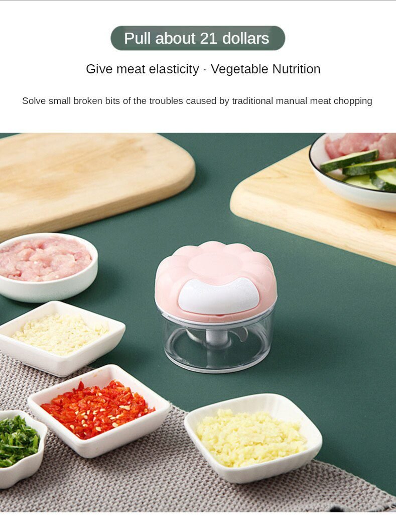 Multi-function Garlic Grinding Chopper Manual Garlic Press Food Vegetables Cutter Meat Grinders Kitchen Gadgets pepper corn