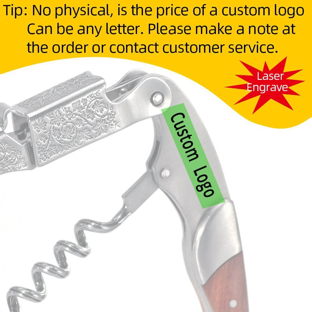 Wine Opener, Professional Waiters Corkscrew, PU Bag, Bottle Opener and Foil Cutter Gift for Wine Lovers