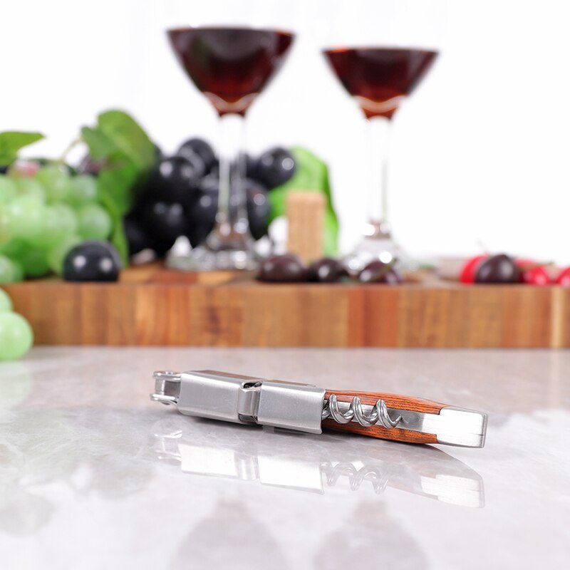 Wine Opener, Professional Waiters Corkscrew, PU Bag, Bottle Opener and Foil Cutter Gift for Wine Lovers