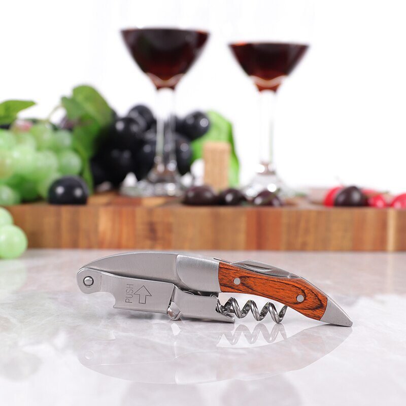 Wine Opener, Professional Waiters Corkscrew, PU Bag, Bottle Opener and Foil Cutter Gift for Wine Lovers