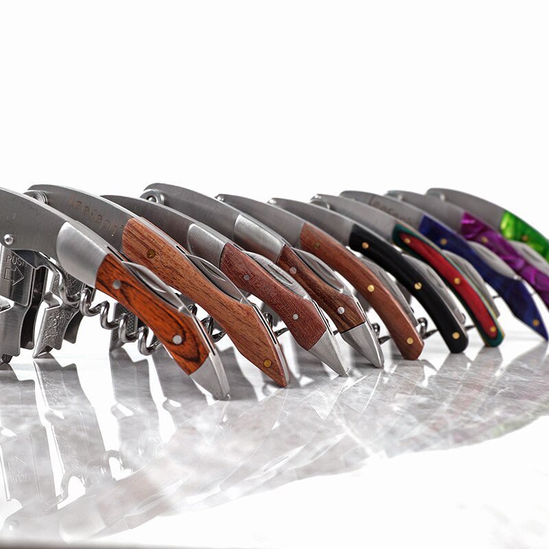 Wine Opener, Professional Waiters Corkscrew, PU Bag, Bottle Opener and Foil Cutter Gift for Wine Lovers