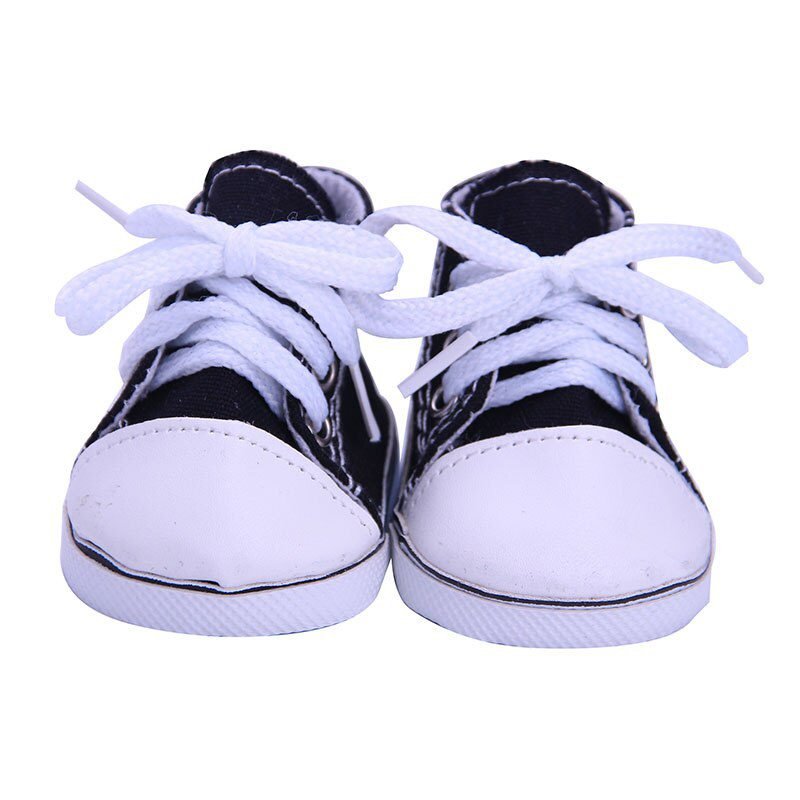 14 Styles 7 cm Canvas Doll Shoes Clothes Accessories For 43 cm Born Baby Clothes 18 Inch American Doll Girl Toy Our Generation