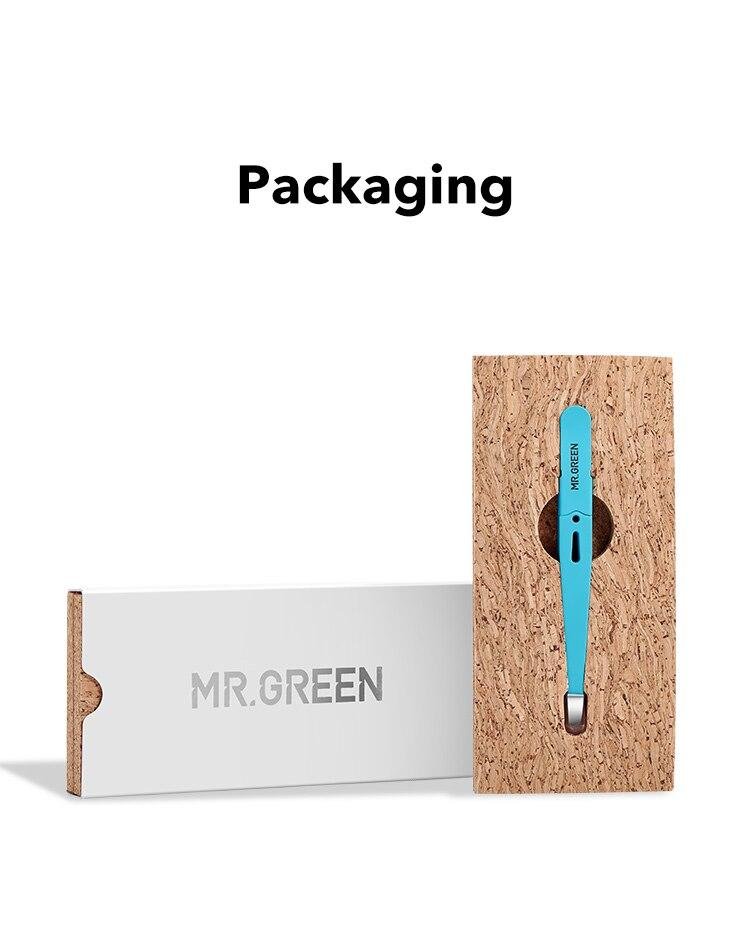 MR.GREEN Eyebrow Tweezer Colorful Hair Beauty Fine Hairs Puller Stainless Steel Slanted Eye Brow Clips Removal Makeup Tools