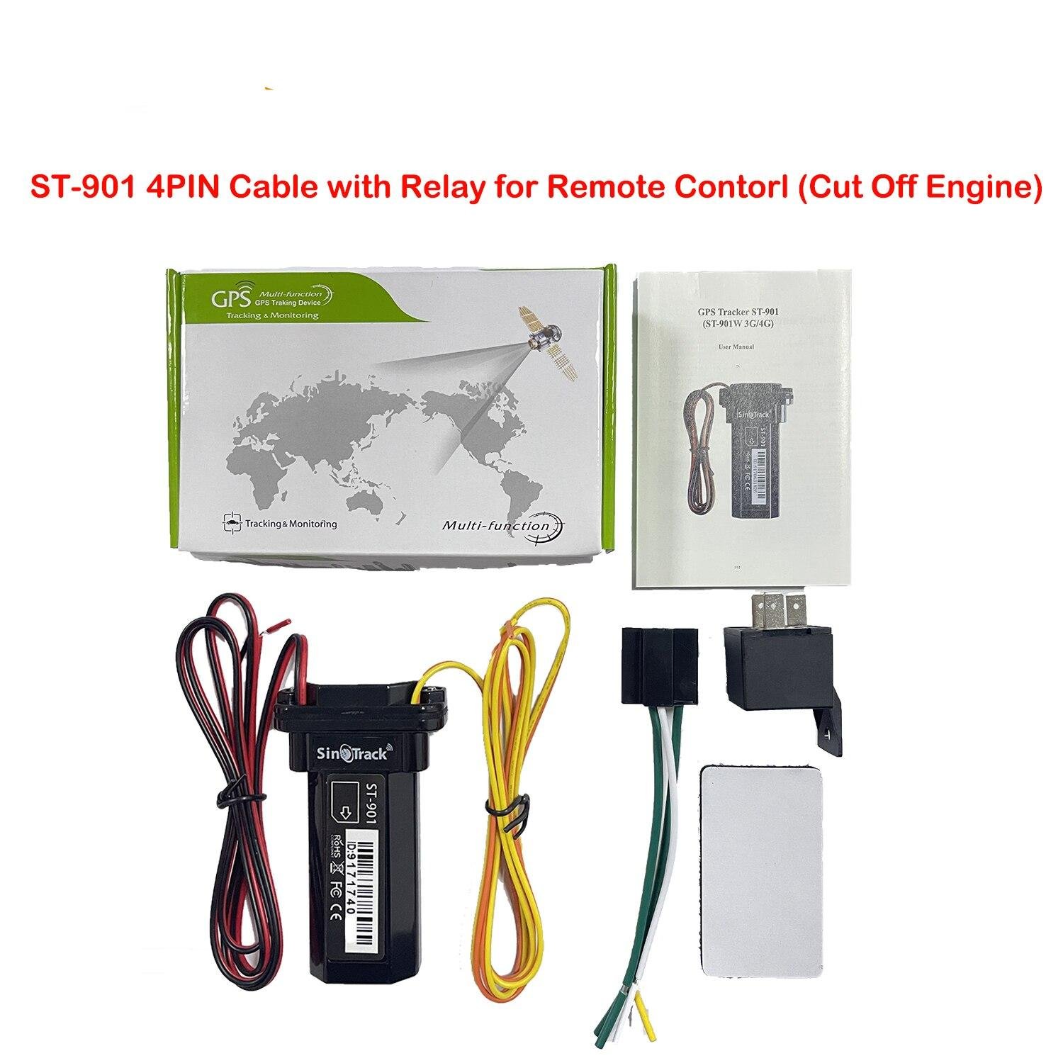 Mini Waterproof Builtin Battery GSM GPS tracker 3G WCDMA device ST-901 for Car Motorcycle Vehicle Remote Control Free Web APP