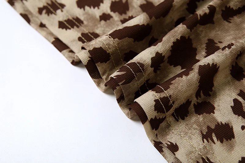 Vintage Leopard Print Chiffon Sexy Cami Dress Women V Neck Sleeveless Party Dress Fashion 2024 Summer Streetwear Dress Vintage Leopard Print Chiffon Sexy Cami Dress Women V Neck Sleeveless Party Dress Fashion 2024 Summer Streetwear Dress