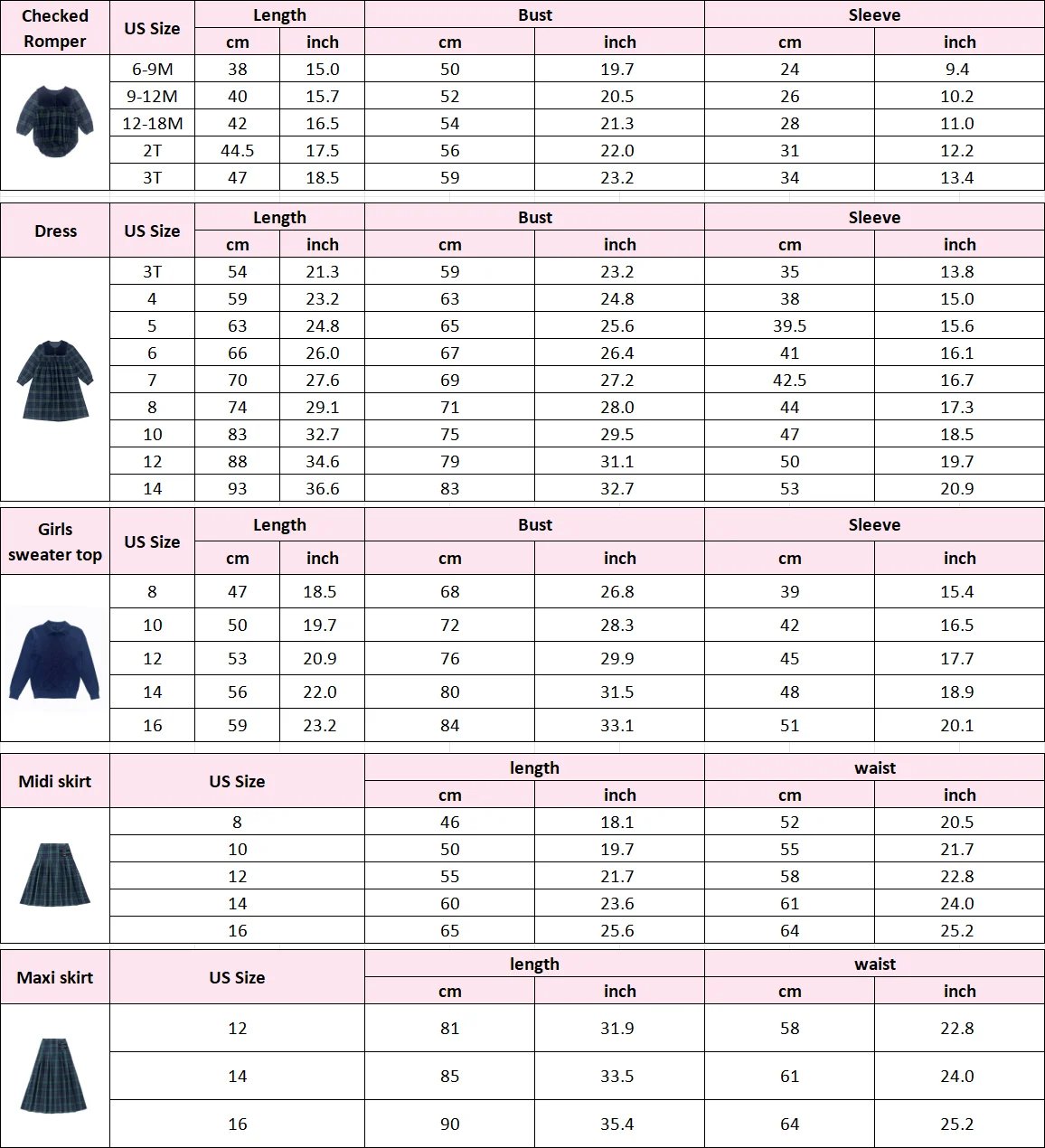 AS Navy Collection AW25 Girls Plaid Dress Two Color Patchwork Sweater Baby Romper Boys Blazer Pants Family Matching Clothing