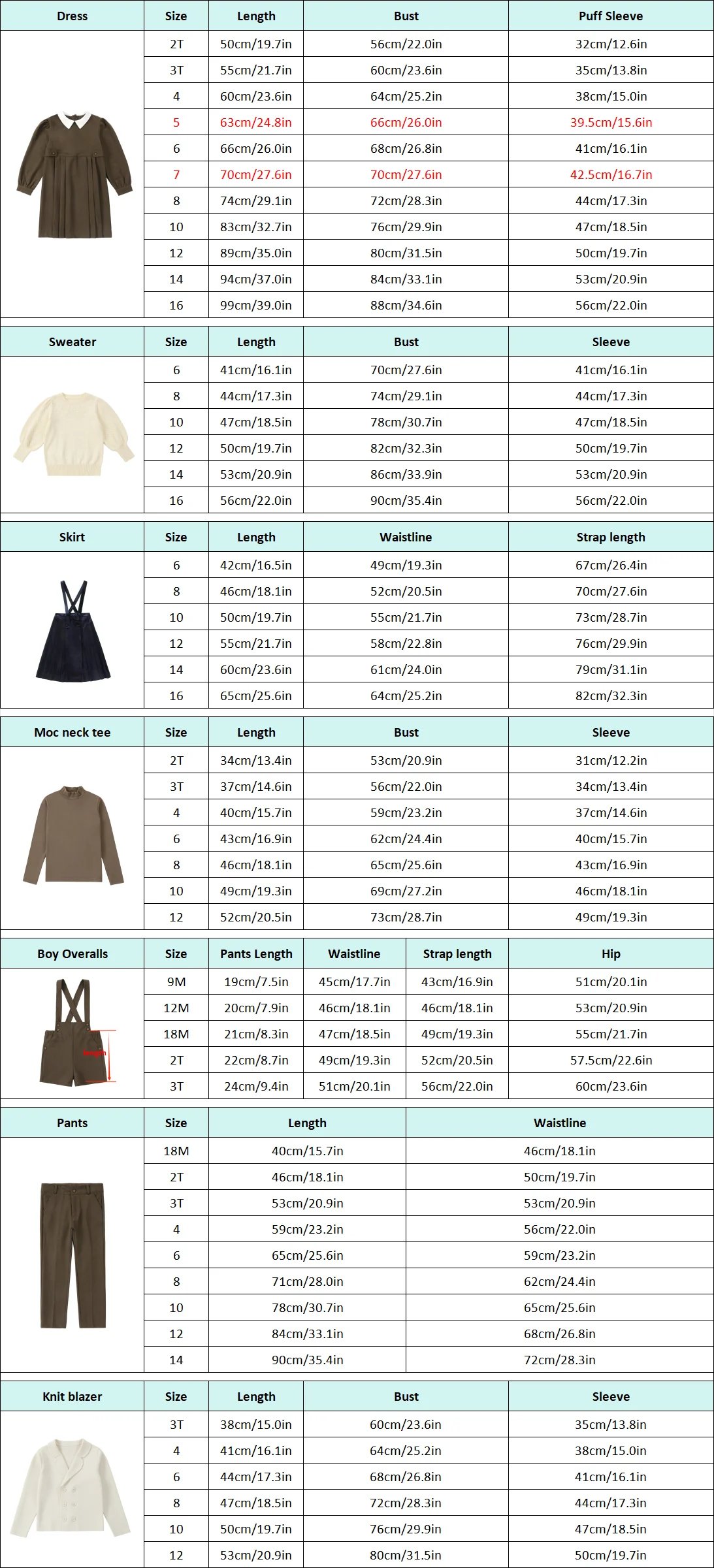 AP Chestnut Collection for Brown Exquisite Embroidery Fashion Brothers Sisters Family Matching Outfits