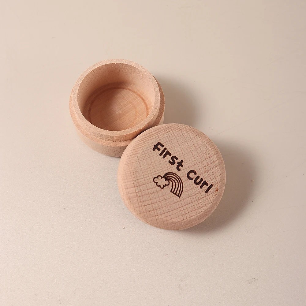 Beechwood Baby Keepsake Box &ndash; First Tooth & Umbilical Cord Memory Box, Milestone Treasure Chest