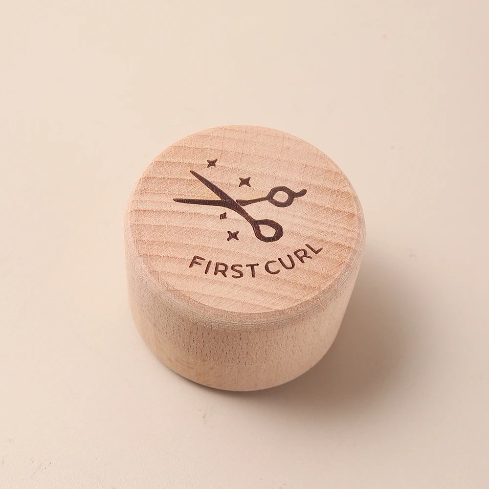 Beechwood Baby Keepsake Box &ndash; First Tooth & Umbilical Cord Memory Box, Milestone Treasure Chest