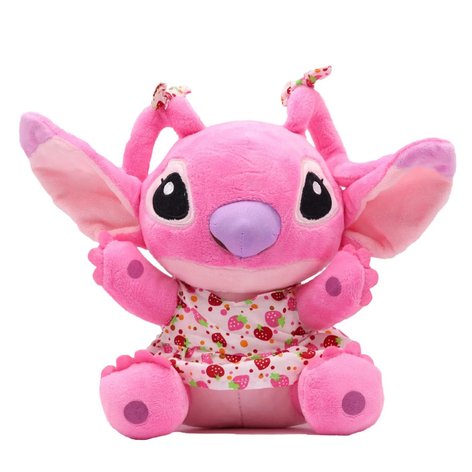 DISNEY Lilo & Stitch Plush Toys Pink Lilo Blue Stitch Stuffed Plush Dolls Pendant Toys Models Cute Boy Girl Birthday Gift