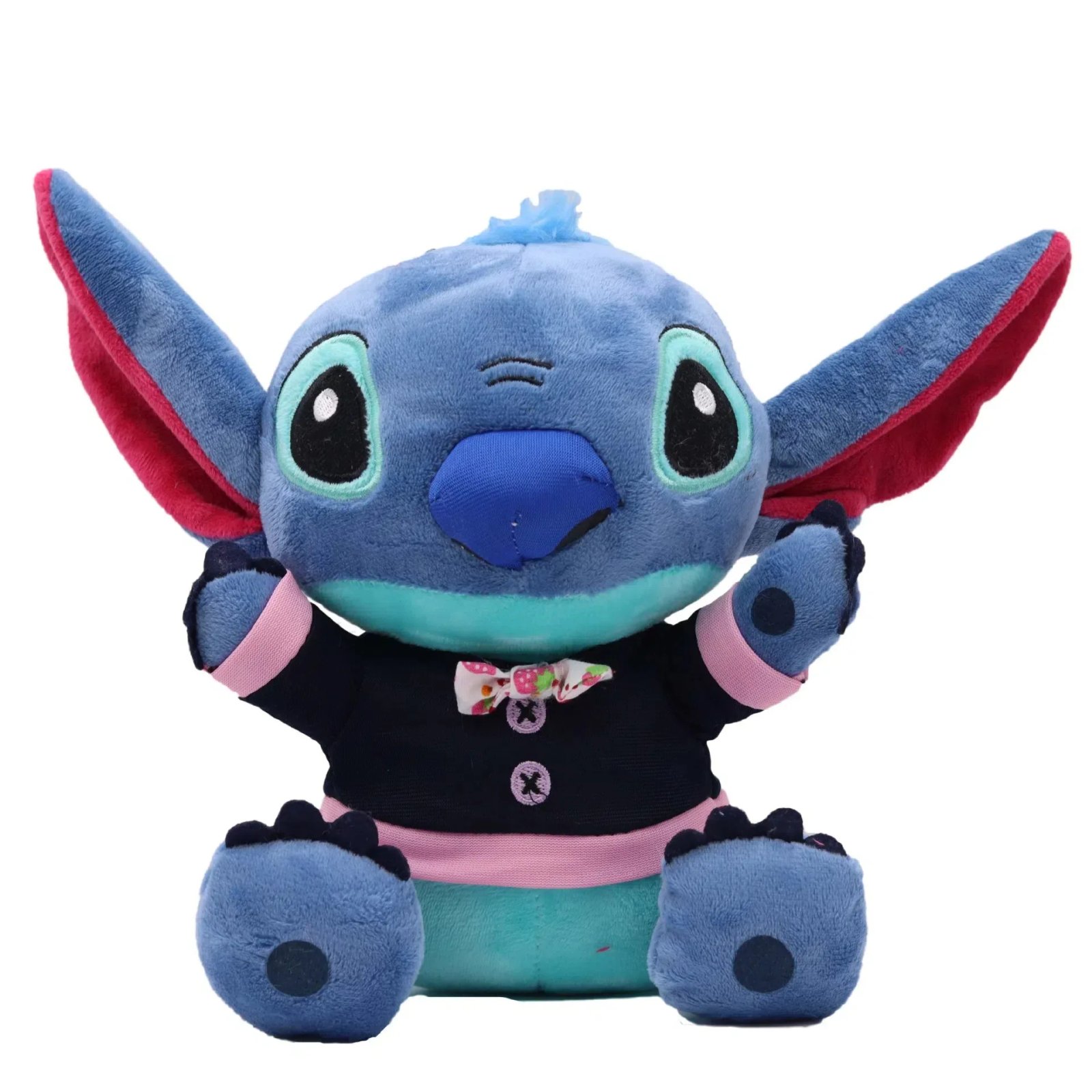 DISNEY Lilo & Stitch Plush Toys Pink Lilo Blue Stitch Stuffed Plush Dolls Pendant Toys Models Cute Boy Girl Birthday Gift
