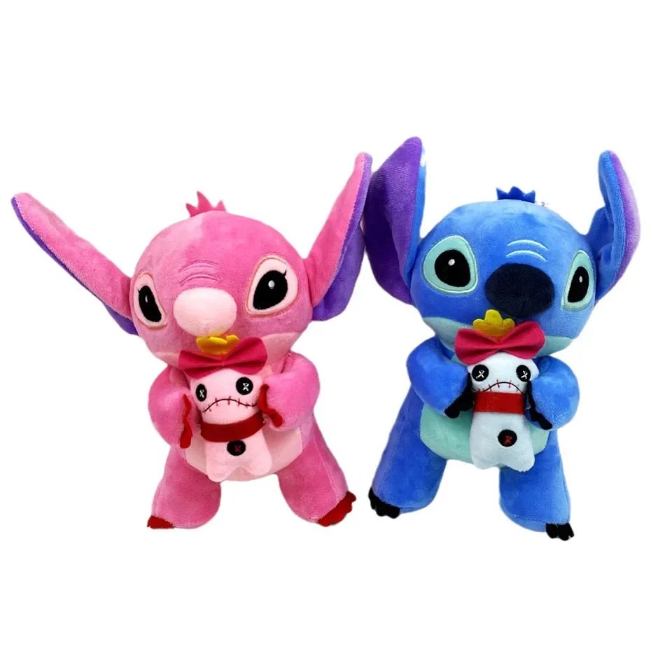 12cm 20cm 25cm Stitch Stuffed Plush Models Cartoon Stuffed Plush Dolls Anime Plush Baby Toys Kawaii Kids Birthday Gift