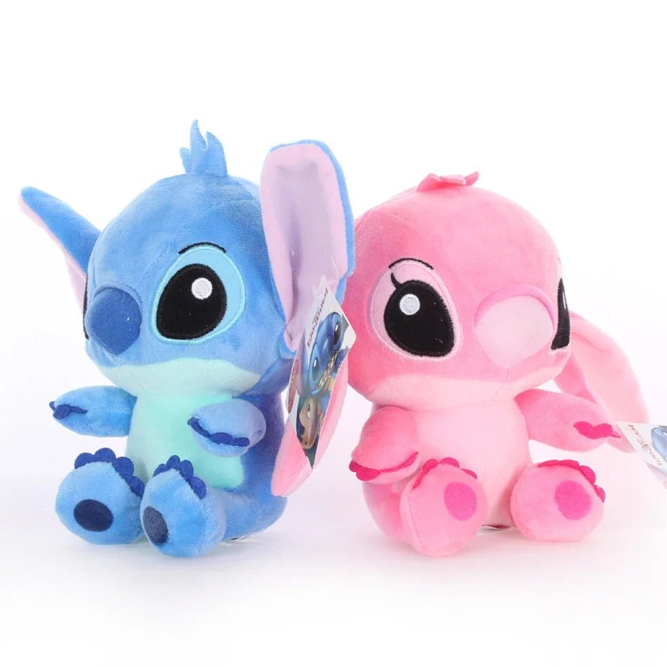 12cm 20cm 25cm Stitch Stuffed Plush Models Cartoon Stuffed Plush Dolls Anime Plush Baby Toys Kawaii Kids Birthday Gift