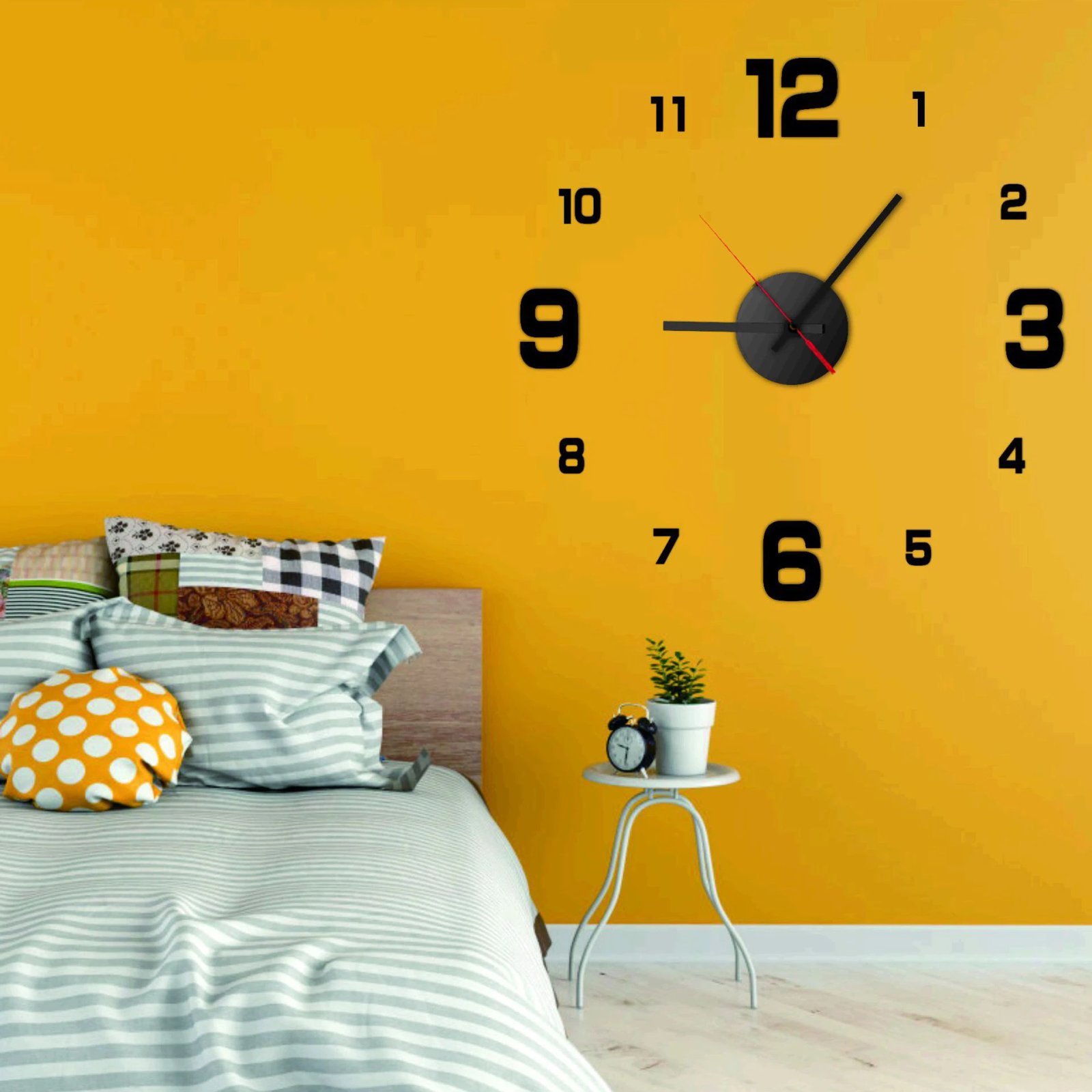 3D Creative Frameless DIY Wall Hanging Clock Wall Stickers Home Mute Digital Clock Living Room Office Wall Decoration 3D Creative Frameless DIY Wall Hanging Clock Wall Stickers Home Mute Digital Clock Living Room Office Wall Decoration