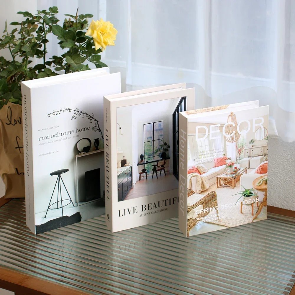 3Pcs Foldable Fashion Fake Books Living Room Decoration Designer Books Coffee Table Ornaments Club Hotel Room Villa Prop Books 3Pcs Foldable Fashion Fake Books Living Room Decoration Designer Books Coffee Table Ornaments Club Hotel Room Villa Prop Books