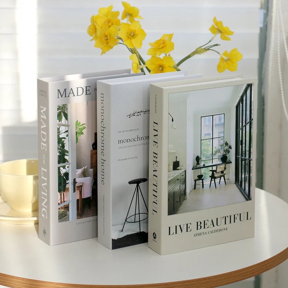 3Pcs Foldable Fashion Fake Books Living Room Decoration Designer Books Coffee Table Ornaments Club Hotel Room Villa Prop Books 3Pcs Foldable Fashion Fake Books Living Room Decoration Designer Books Coffee Table Ornaments Club Hotel Room Villa Prop Books