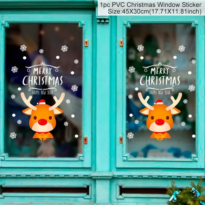 Christmas Window Stickers Christmas Wall Sticker Kids Room Wall Decals Merry Christmas Decorations For Home New Year Stickers Christmas Window Stickers Christmas Wall Sticker Kids Room Wall Decals Merry Christmas Decorations For Home New Year Stickers