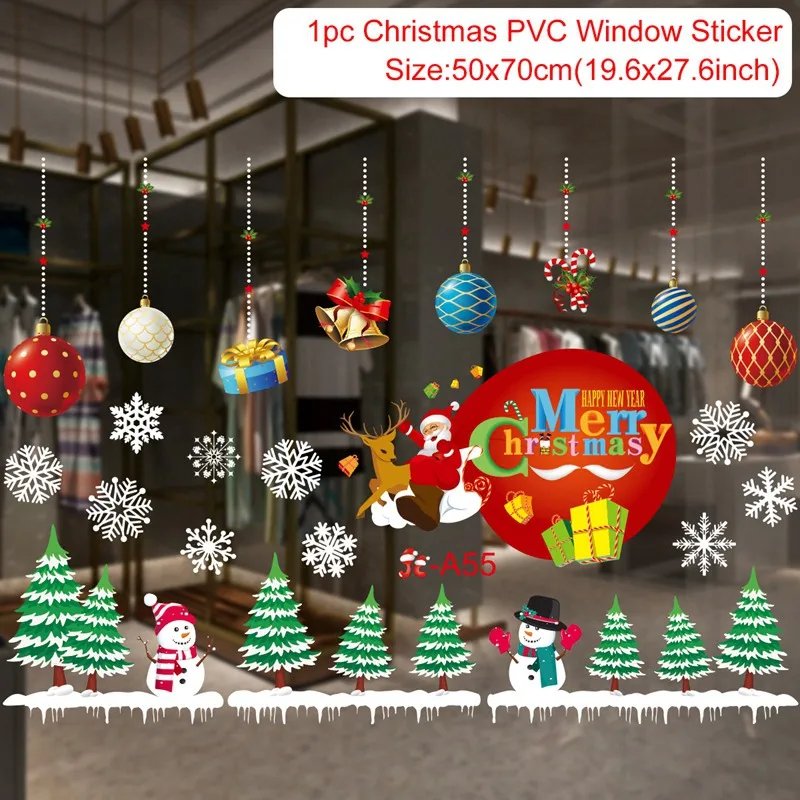 Christmas Window Stickers Christmas Wall Sticker Kids Room Wall Decals Merry Christmas Decorations For Home New Year Stickers Christmas Window Stickers Christmas Wall Sticker Kids Room Wall Decals Merry Christmas Decorations For Home New Year Stickers