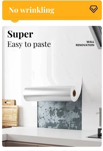 1 roll of marble wall sticker waterproof and anti fouling wallpaper self-adhesive living room and bedroom decorative wallpaper