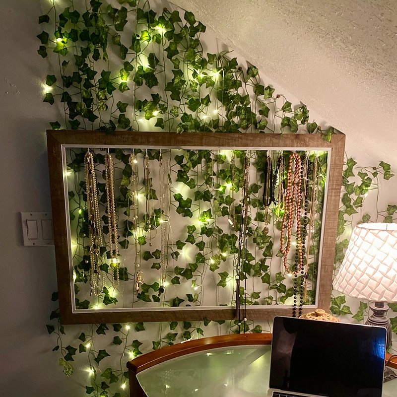 2/5/10M Silk Leaves Fake Creeper Green Leaf Ivy Vine LED String Lights for Home Wedding Hanging Garland Artificial Plants Decor 2/5/10M Silk Leaves Fake Creeper Green Leaf Ivy Vine LED String Lights for Home Wedding Hanging Garland Artificial Plants Decor