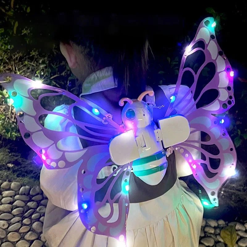 Electric Butterfly Wings Moving Elf Wing with Light Fairy Wings for Kids Birthday Christmas Cosplay Dress Up Angel Girls Toy Electric Butterfly Wings Moving Elf Wing with Light Fairy Wings for Kids Birthday Christmas Cosplay Dress Up Angel Girls Toy
