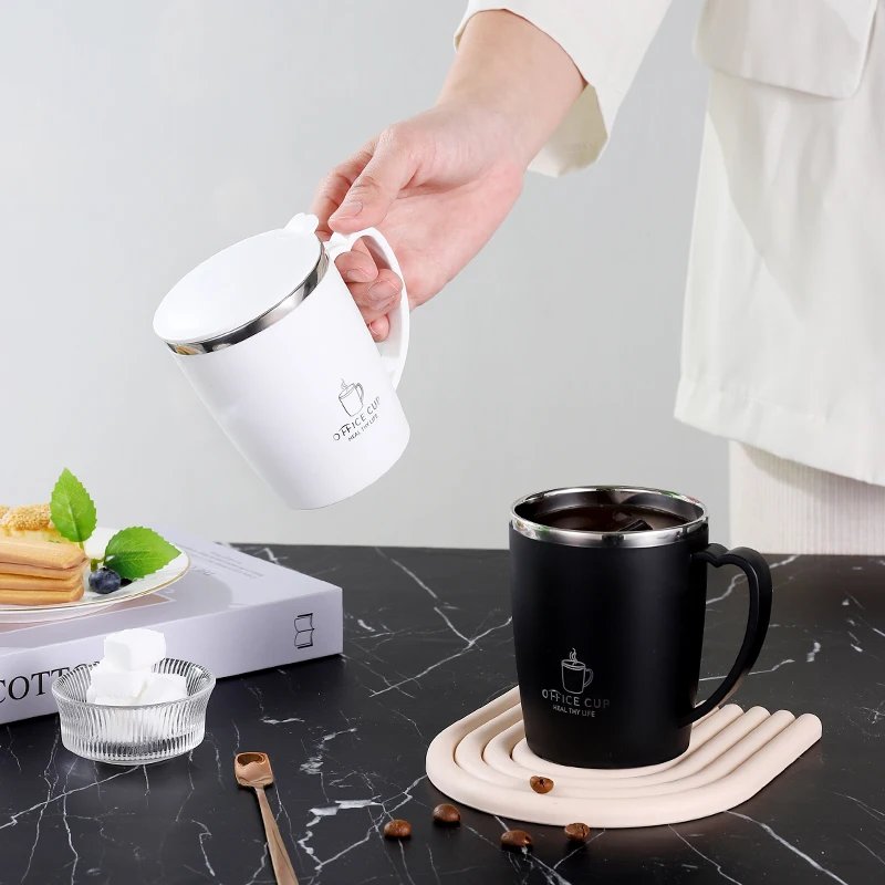 350ml Thermos Mug 304 Stainless Steel Coffee Cup With Handle Leak-Proof Vacuum Flask Insulated Cup Portable Thermal Water Bottle 350ml Thermos Mug 304 Stainless Steel Coffee Cup With Handle Leak-Proof Vacuum Flask Insulated Cup Portable Thermal Water Bottle