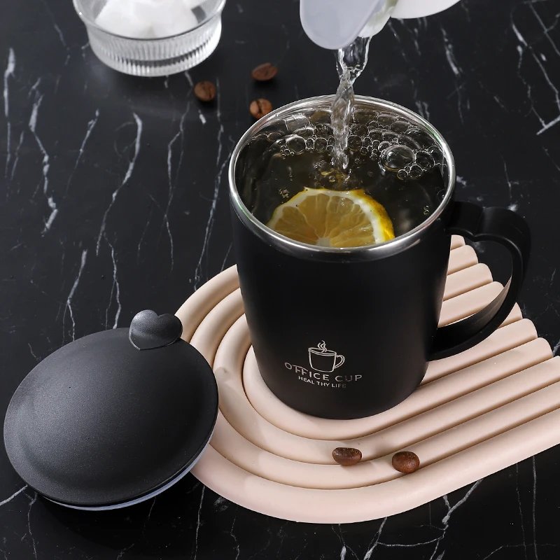 350ml Thermos Mug 304 Stainless Steel Coffee Cup With Handle Leak-Proof Vacuum Flask Insulated Cup Portable Thermal Water Bottle 350ml Thermos Mug 304 Stainless Steel Coffee Cup With Handle Leak-Proof Vacuum Flask Insulated Cup Portable Thermal Water Bottle