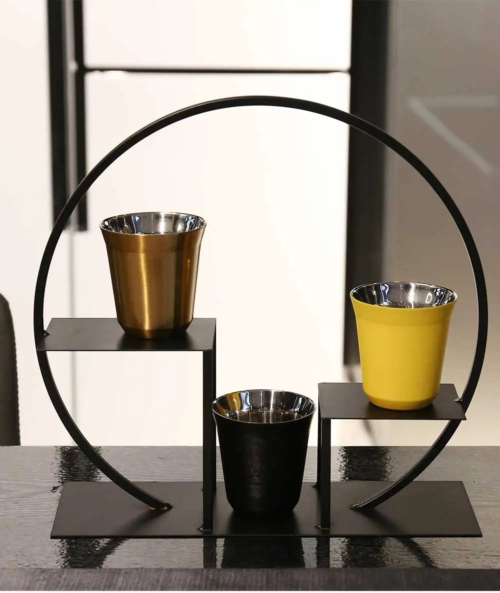 160ML 304 Espresso Mugs Stainless Steel Coffee Milk Water Drink Breakfast Cups Insulated Double Wall Safe Texture