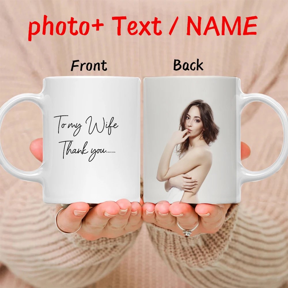 Personalised Your Photo Mug, Custom NAME IMAGE Cup,Customize Coffee Mugs, Tea Cups, Mothers' day, Fathers' day Wedding Gift