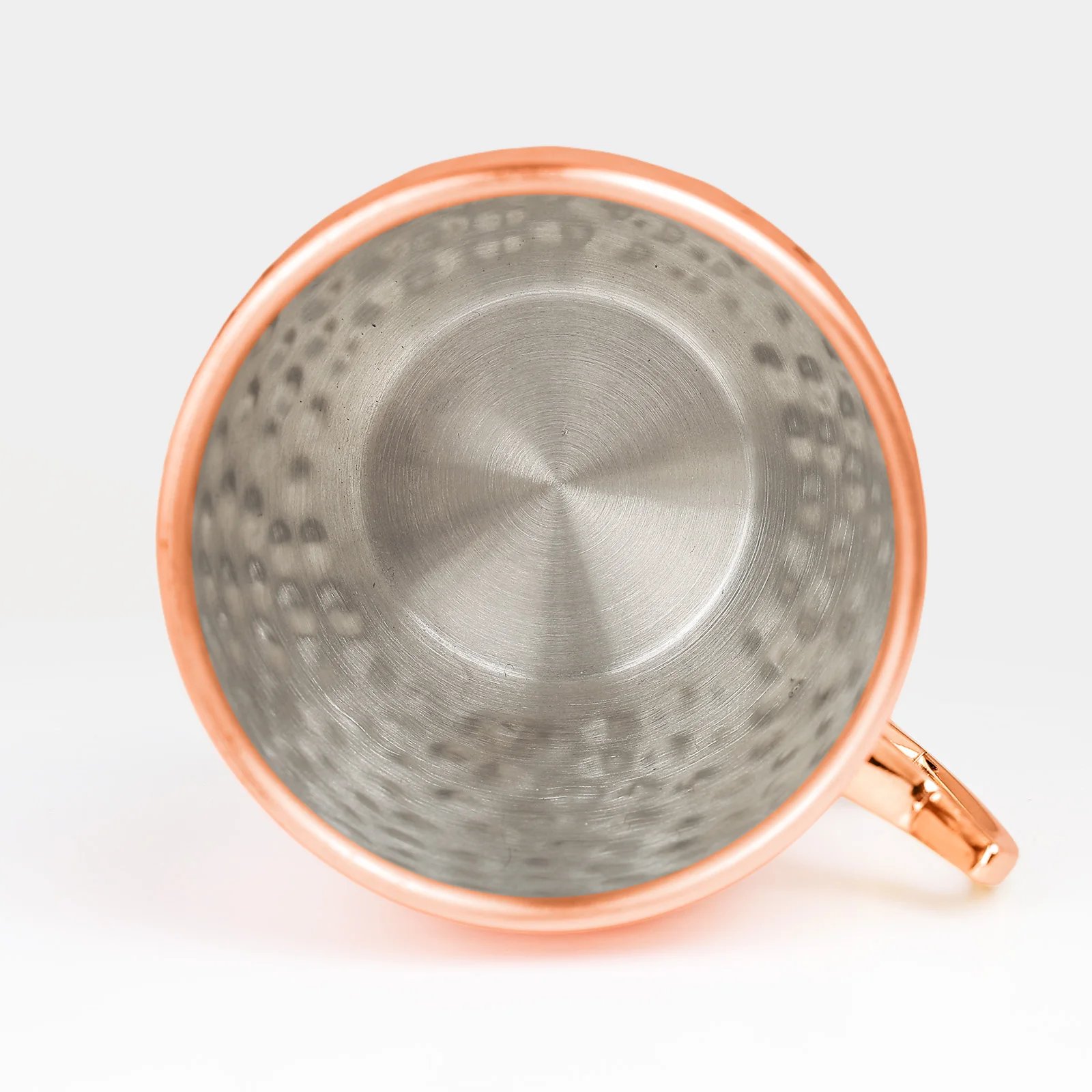 Moscow Mule Stainless Steel Mugs Metal Anti-fall Beer Cup Copper Plated Hammered Mug Cocktai Wine Champagne Party Bar Drink Cups