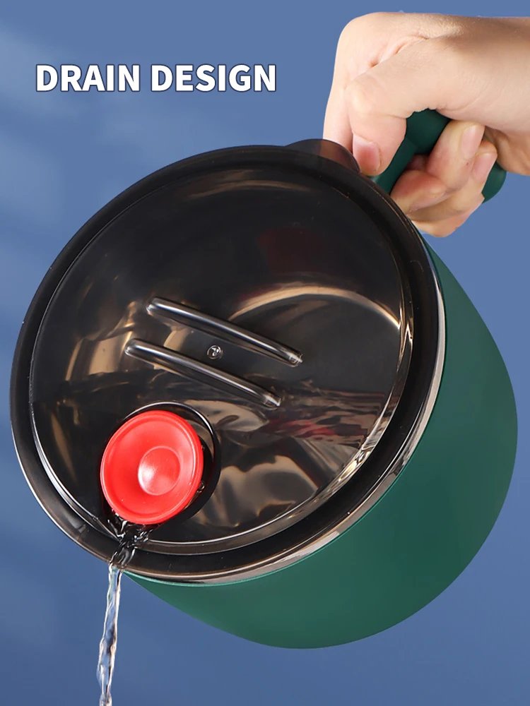 Stainless Steel Bowl With Lid For Instant Noodles Sealed And Portable Drain Bowl For Kitchen Utensils Instant Noodle Partner