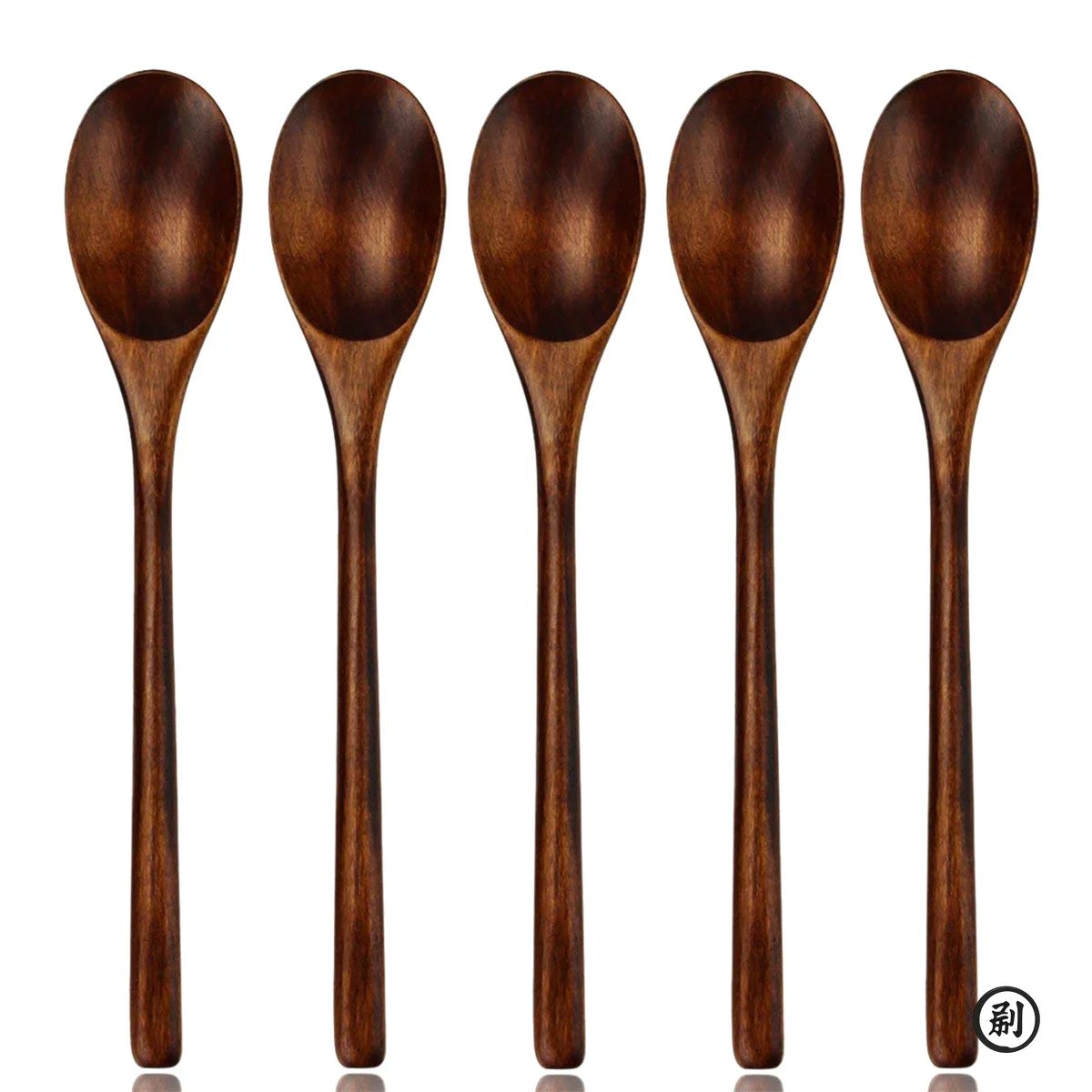 5 Pieces Wooden Spoon Soup Spoon and Fork Tableware Natural Ellipse Ladle Spoon Set Eco Friendly Products Spoons for Cooking 5 Pieces Wooden Spoon Soup Spoon and Fork Tableware Natural Ellipse Ladle Spoon Set Eco Friendly Products Spoons for Cooking