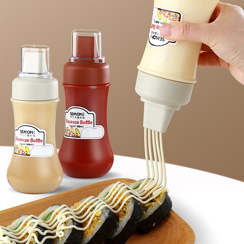 Porous Squeeze Sauce Bottle 350ML Tomato Honey Salad Dressing Container Kitchen Condiment Dispenser for Ketchup BBQ Sauces Oil Porous Squeeze Sauce Bottle 350ML Tomato Honey Salad Dressing Container Kitchen Condiment Dispenser for Ketchup BBQ Sauces Oil