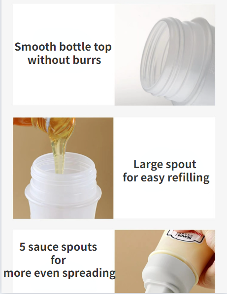 Porous Squeeze Sauce Bottle 350ML Tomato Honey Salad Dressing Container Kitchen Condiment Dispenser for Ketchup BBQ Sauces Oil Porous Squeeze Sauce Bottle 350ML Tomato Honey Salad Dressing Container Kitchen Condiment Dispenser for Ketchup BBQ Sauces Oil