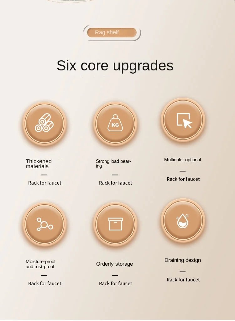 Kitchen Shelf Cleaning Cloth Storage Draining Rack Household Detergent Sponge Rack Water Sink Water Sink Water Sink Artifact Kitchen Shelf Cleaning Cloth Storage Draining Rack Household Detergent Sponge Rack Water Sink Water Sink Water Sink Artifact