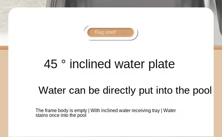 Kitchen Shelf Cleaning Cloth Storage Draining Rack Household Detergent Sponge Rack Water Sink Water Sink Water Sink Artifact Kitchen Shelf Cleaning Cloth Storage Draining Rack Household Detergent Sponge Rack Water Sink Water Sink Water Sink Artifact