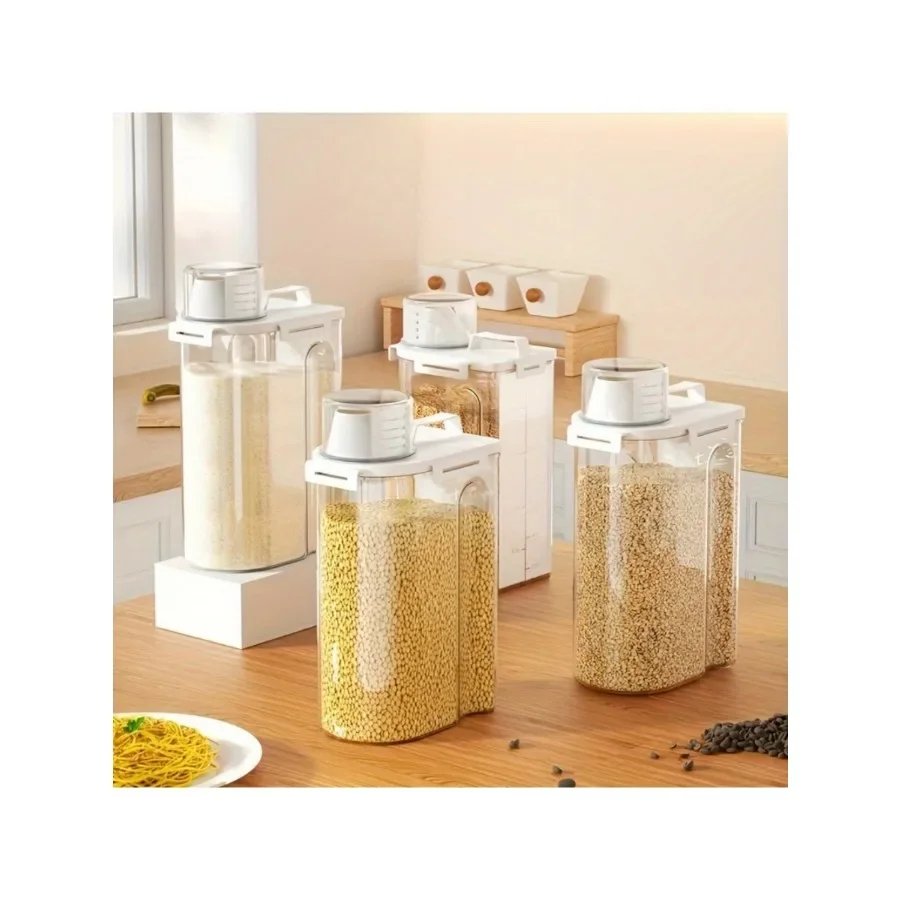 2.5L Covered Moisture-proof Sealed Storage Container - Used for Grain, Nut, Flour, Rice Food Storage Boxes