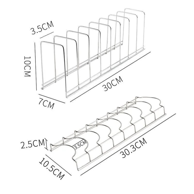 Stainless steel bowl and dish storage artifact, desktop drain rack, kitchen storage rack, bowl and dish storage bracket