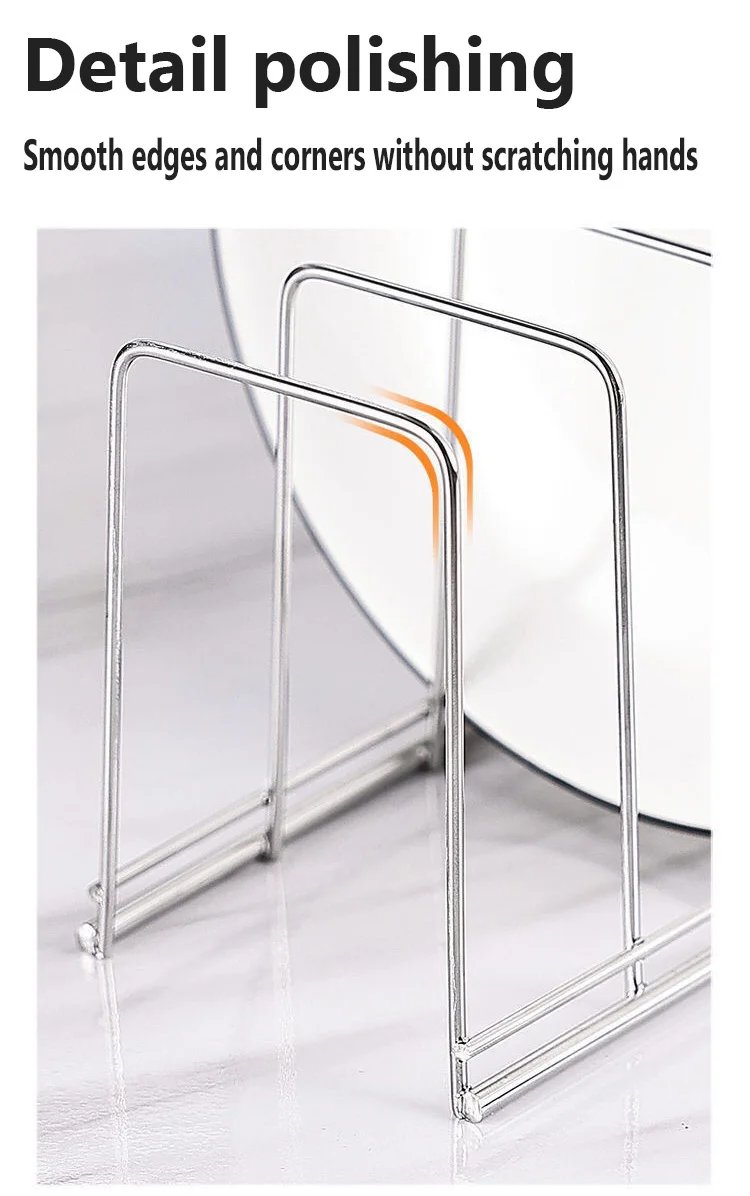 Stainless steel bowl and dish storage artifact, desktop drain rack, kitchen storage rack, bowl and dish storage bracket