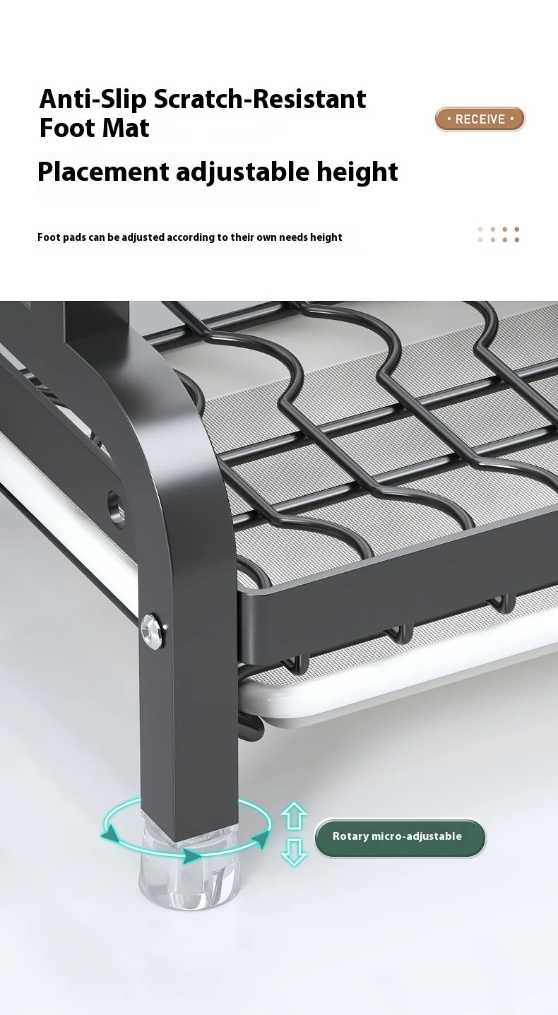 Kitchen storage rack, bowl and dish storage rack, drain rack, household multifunctional bowl and chopstick rack storage box