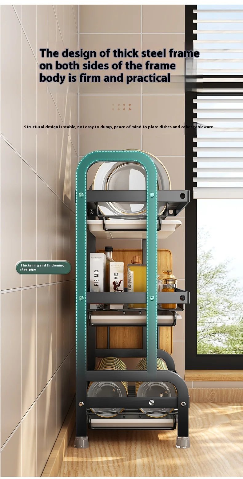 Kitchen storage rack, bowl and dish storage rack, drain rack, household multifunctional bowl and chopstick rack storage box