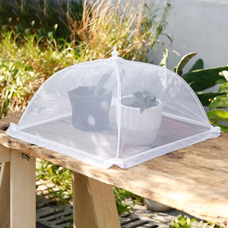 Food Cover Mesh Folding Washable Flies Tables Cover Insect Proof Protective Dish Covers Home Kitchen Storage Accessaries