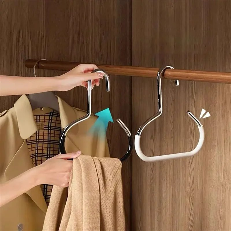 Durable Circle Ring Hat Hanger Non-marking Non-slip Hat Storage Hook Scarf Towel Tie Hanging Rack