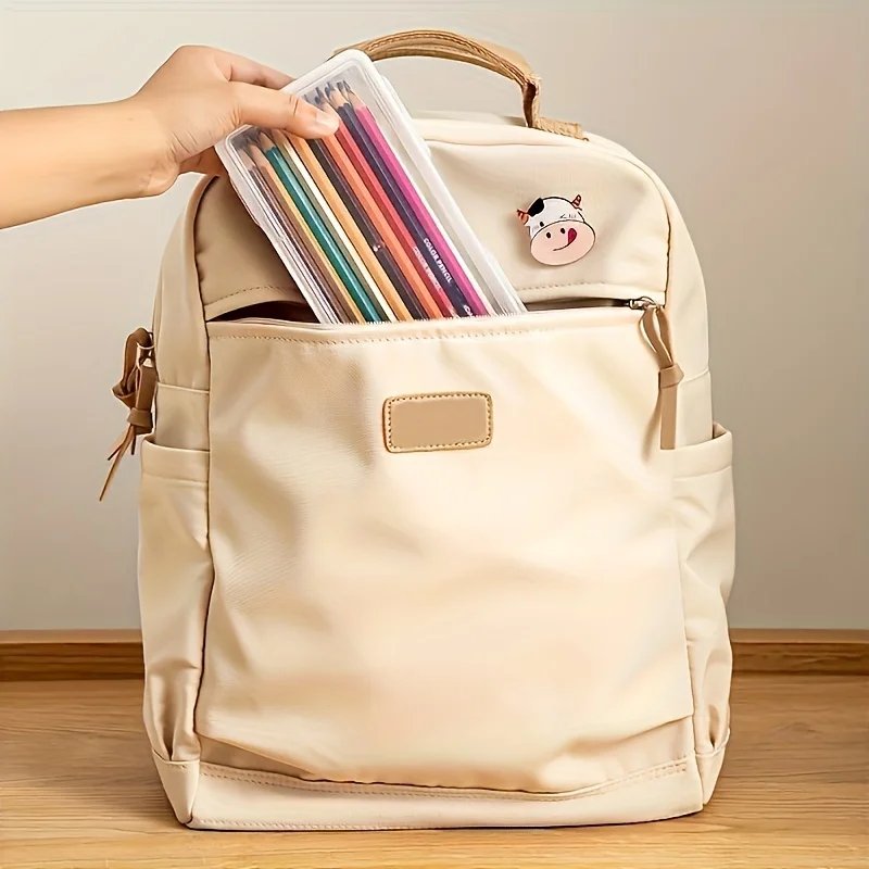 1/4pcs Large Clear Plastic Storage Boxes with Hinged Lids Ideal for Jewellery Ornaments Home Supplies and Office Organization