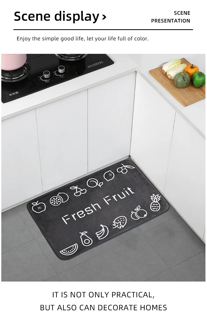Multi-purpose Sponge Water Absorption Mat: Kitchen, Bathroom Bathroom Anti-skid, Moisture Absorption, Machine Washable Carpet