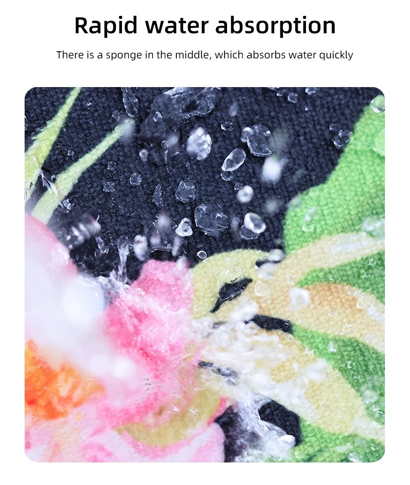 Multi-purpose Sponge Water Absorption Mat: Kitchen, Bathroom Bathroom Anti-skid, Moisture Absorption, Machine Washable Carpet